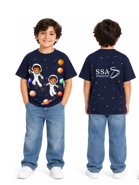 Solar System and Astronauts Kids T-Shirt