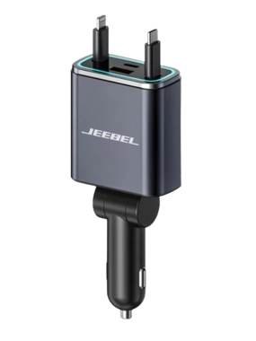 JE-B431 131W Car Charger (USB + Type-C, with 2 Cables)
