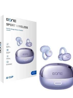 EONE Wireless Ear-Clip Headphones – Purple