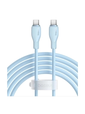 Baseus Type-C to Type-C cable, 1.2 meters, 100 watts, blue color