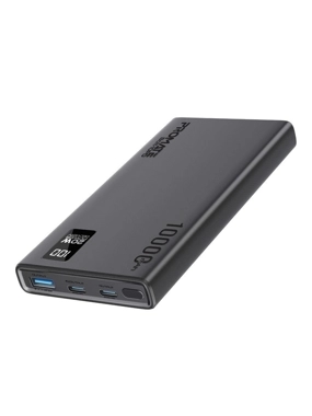 Promate 10,000mAh Power Bank, Dual Ports, Black