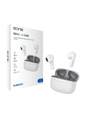 EONE PUREVOX Wireless Bluetooth Headphones – White and Black