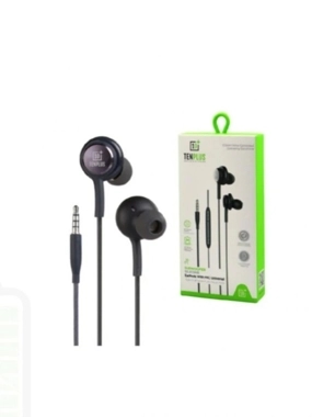 Ten Plus Ripple Wired Headphones, Black