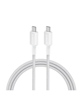 Anker Type-C to Type-C Cable, 3 Meters, White Fabric