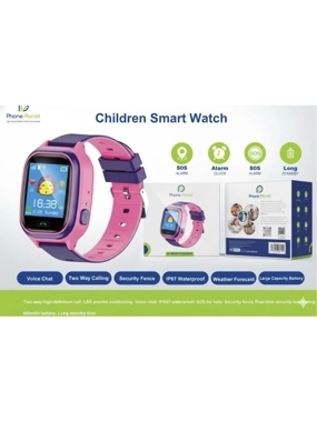Phone Planet - Smart Tracking Watch for Kids, Pink