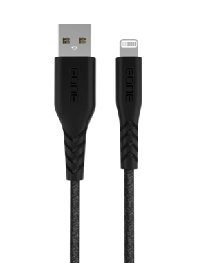 A-One USB-A to Lightning Cable, 120 cm, Black