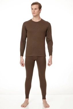 بجامة برومان كم طويل شتوي قطن الوان متعددة