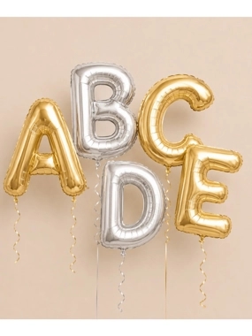 Letters helium ballon
