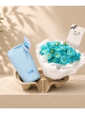 Half Million Sky Blue Mug