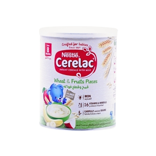 CERELAC WHEAT&FRUITS PIECES W\MILK +8M 1KG