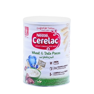 CERELAC WHEAT&DATES PIECES W\MILK +8M 1KG