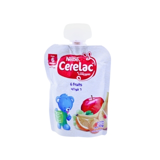 CERELAC BABY PUREE 5FRUITS 6M 90G