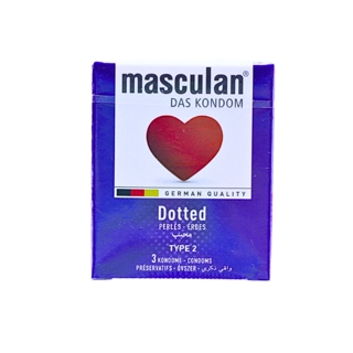 MASCULAN CONDOM DOTTED TYPE2 3PCS