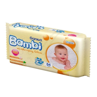 BAMBI BABY WIPES 72 LOTION