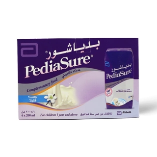 PEDIASURE COMPLETE MILK +1Y VANILLA 6×200ML