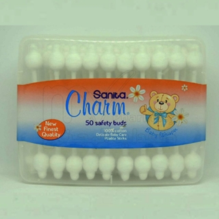 SANITA CHARM BABY EARBUDS COTTON 50BUDS