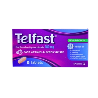 TELFAST 180/MG TAB 15/TAB