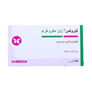 EUTHYROX 25MG 100TAB