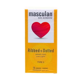 MASCULAN CONDOM RIBBED&DOTTED TYPE3 10PCS