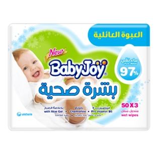 BABYJOY BABY WIPES HEALTHY SKIN 3×50WIPES