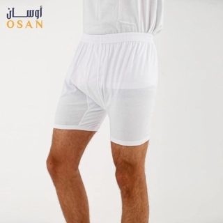 شورت سومر داخلي رجالي لون أبيض (6 قطع)