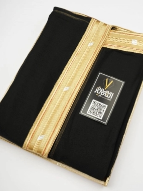 Black Bisht with Royal Stitching