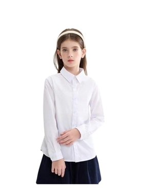 Long-sleeved school blouse