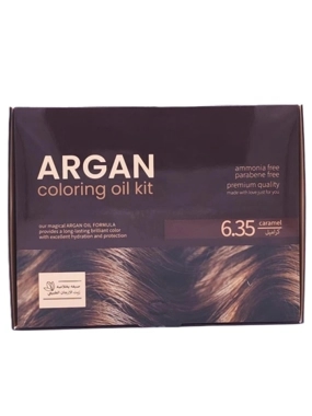 argan صبغة شعر كراميل 6.35بخلاصة زيت الارجان الطبيعي