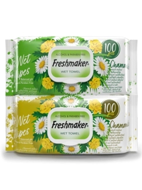 Fresh Maker Wet Wipes with Floral Scent 100PCS