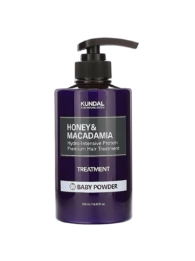 kundal honey macadamia hair treatment with baby powder