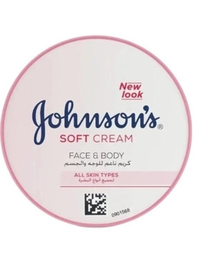 JOHNSON'S CREAM SOFT & MOISTURIZING FOR FACE & BODY ALL SKIN TYPES