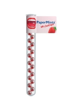 PAPERMINTS STRAWBERRY FLAVORED MOUTH FRESHENER BALLS
