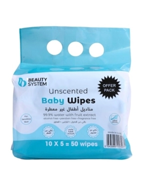 BEAUTY SYSTEM WIPES BABY UNSCENTED