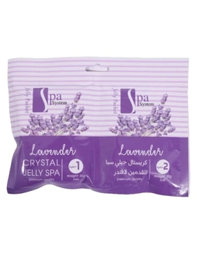 SPA SYSTEM CRYSTAL GEL FOR FEET WITH LAVENDER STEP 1 AND 2