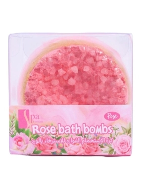 spa system bath bomb fizzy for relaxation with rose