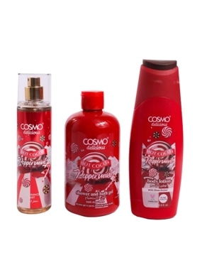 Cosmo Delicious body care set perfume, lotion, and shower gel