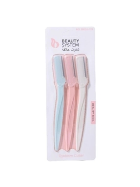 BEAUTY SYSTEM EYEBROW RAZORS BK24-179