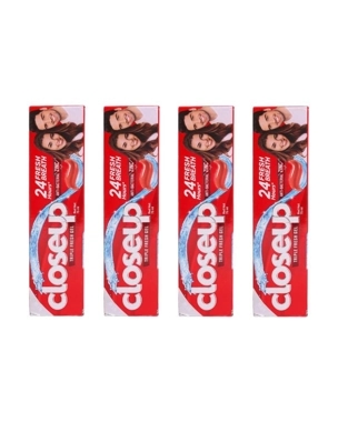 CLOSE-UP TOOTHPASTE HOT RED 4 PIECES