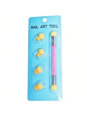 Sponge nail art decoration
