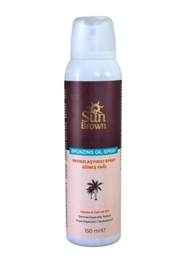 SUN BROWN SPRAY OIL TANNING WITH COCOA AND CARROT