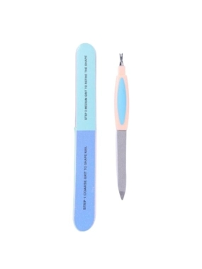 SALON SYSTEM NAIL BUFFER & METAL NAIL FILE BK19-11