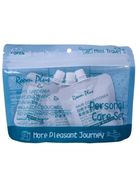 Roome Plus Personal Care Set Body Wash, Shampoo, and Conditioner