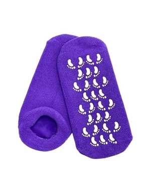 SPA SYSTEM SOCKS GEL FOOT MOISTURIZING VIOLET