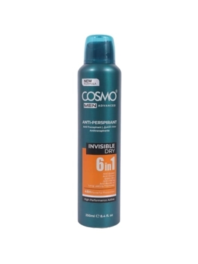COSMO MEN ADVANCED ANTI-PERSPIRANT INVISIBLE DRY 6 IN 1