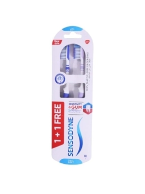 SENSODYNE TOOTHBRUSH GUM SENSITIVITY SOFT 1+1