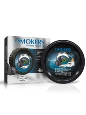 EVA SMOKERS POWDER CLEANING TEETH WITH CHARCOAL