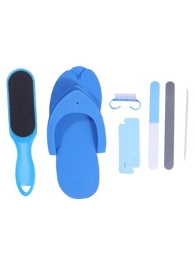 FOOT CARE SET WITH BRUSH 7 IN 1 BLUE BK23-387