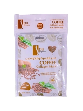 SPA SYSTEM MASK FOR-FACE COFFEE AND COLLAGEN BAG