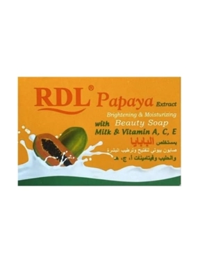 RDL BEAUTY SOAP FOR BRIGHTENING AND MOISTURIZING SKIN WITH PAPAYA AND MILK EXTRACT