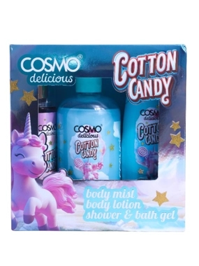 Cosmo Delicious body care set perfume, lotion, and shower gel